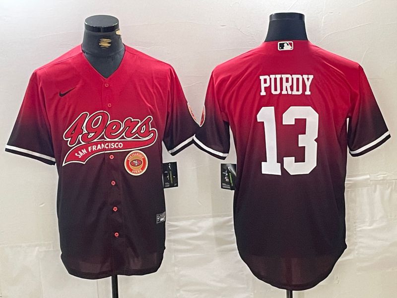 Men San Francisco 49ers #13 Purdy Red Joint Name 2024 Nike Limited NFL Jersey style 3